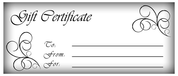 How To Print A Gift Certificate