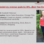 She Exceeded Revenue Goals by 30% …The Power of Appearance!